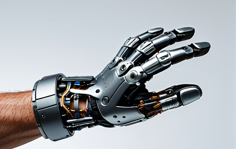 바이오닉 보철과 관련된 스타트업 소개 - Neuroprosthetics Innovation**
"A close-up shot of a modern prosthetic hand seamlessly integrated wi...