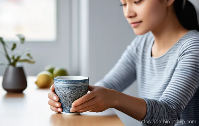 바이오닉 보철의 기능적 요구 사항 - "A young woman, wearing casual jeans and a comfortable long-sleeved t-shirt, is delicately holding a...
